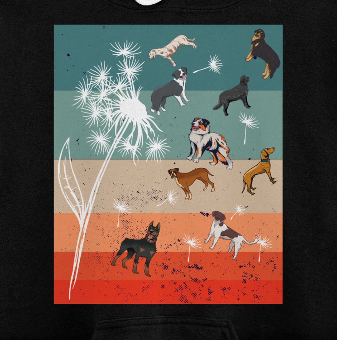 Faith Dandelion Butterflies Floral Flower Fly About Dogs Paw Pullover Hoodie