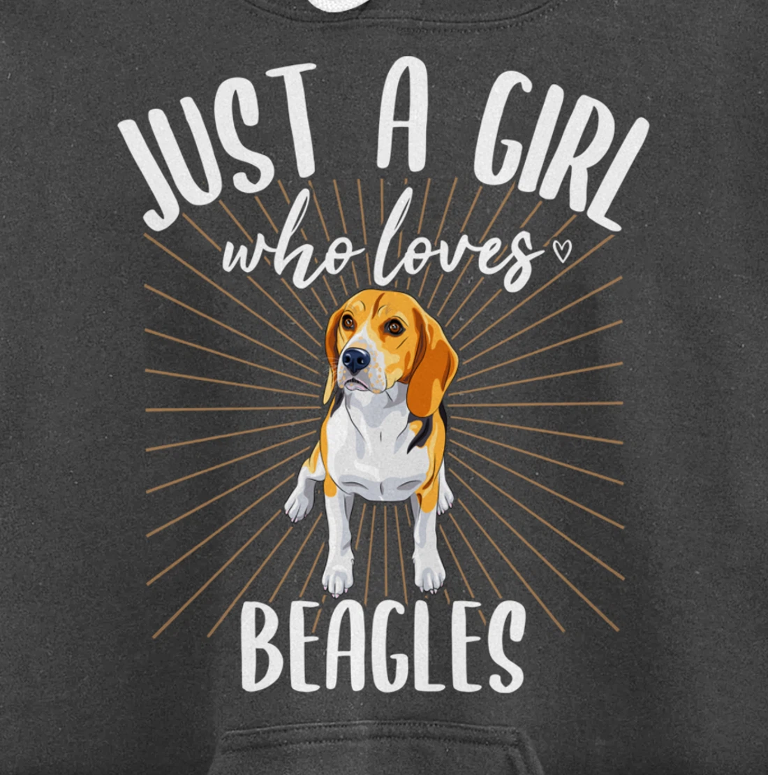 Just a Girl Who Loves Beagles - Cute Beagle Dog Pullover Hoodie