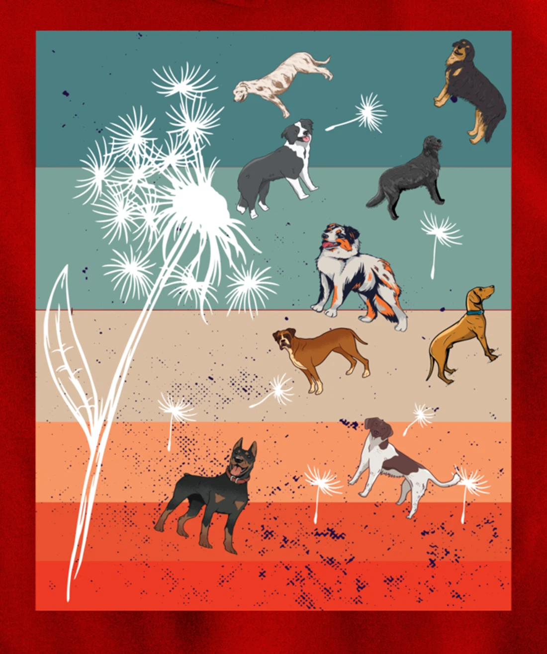 Faith Dandelion Butterflies Floral Flower Fly About Dogs Paw Pullover Hoodie