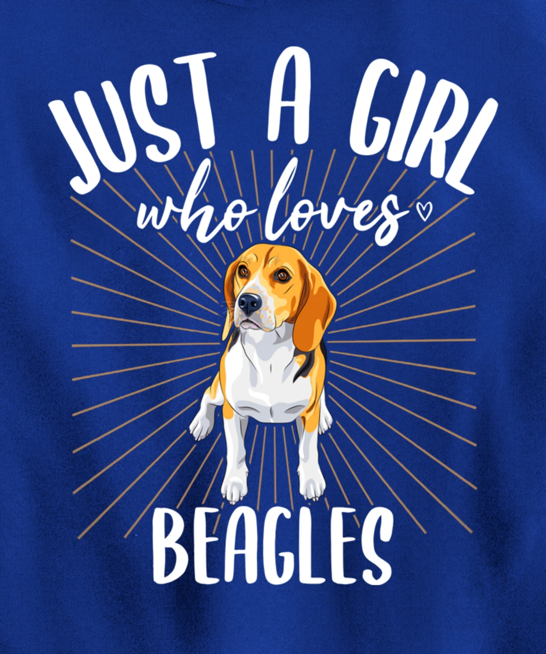 Just a Girl Who Loves Beagles - Cute Beagle Dog Pullover Hoodie