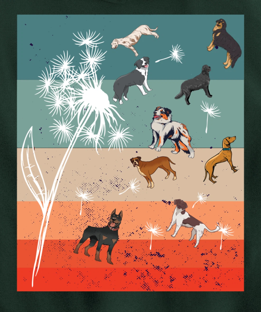 Faith Dandelion Butterflies Floral Flower Fly About Dogs Paw Pullover Hoodie