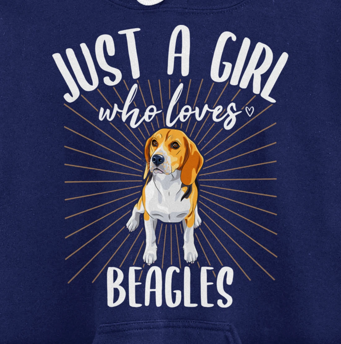 Just a Girl Who Loves Beagles - Cute Beagle Dog Pullover Hoodie