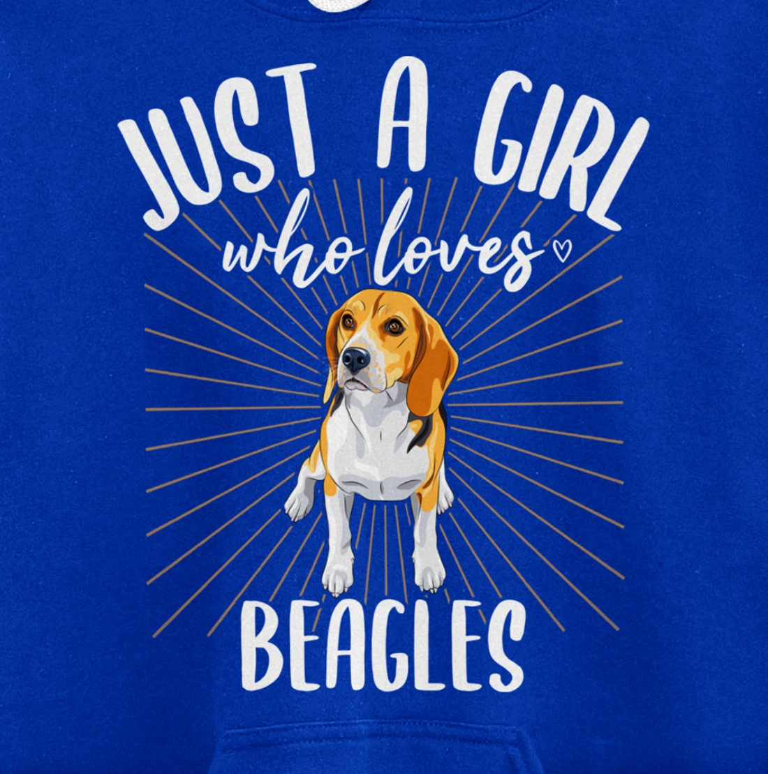 Just a Girl Who Loves Beagles - Cute Beagle Dog Pullover Hoodie