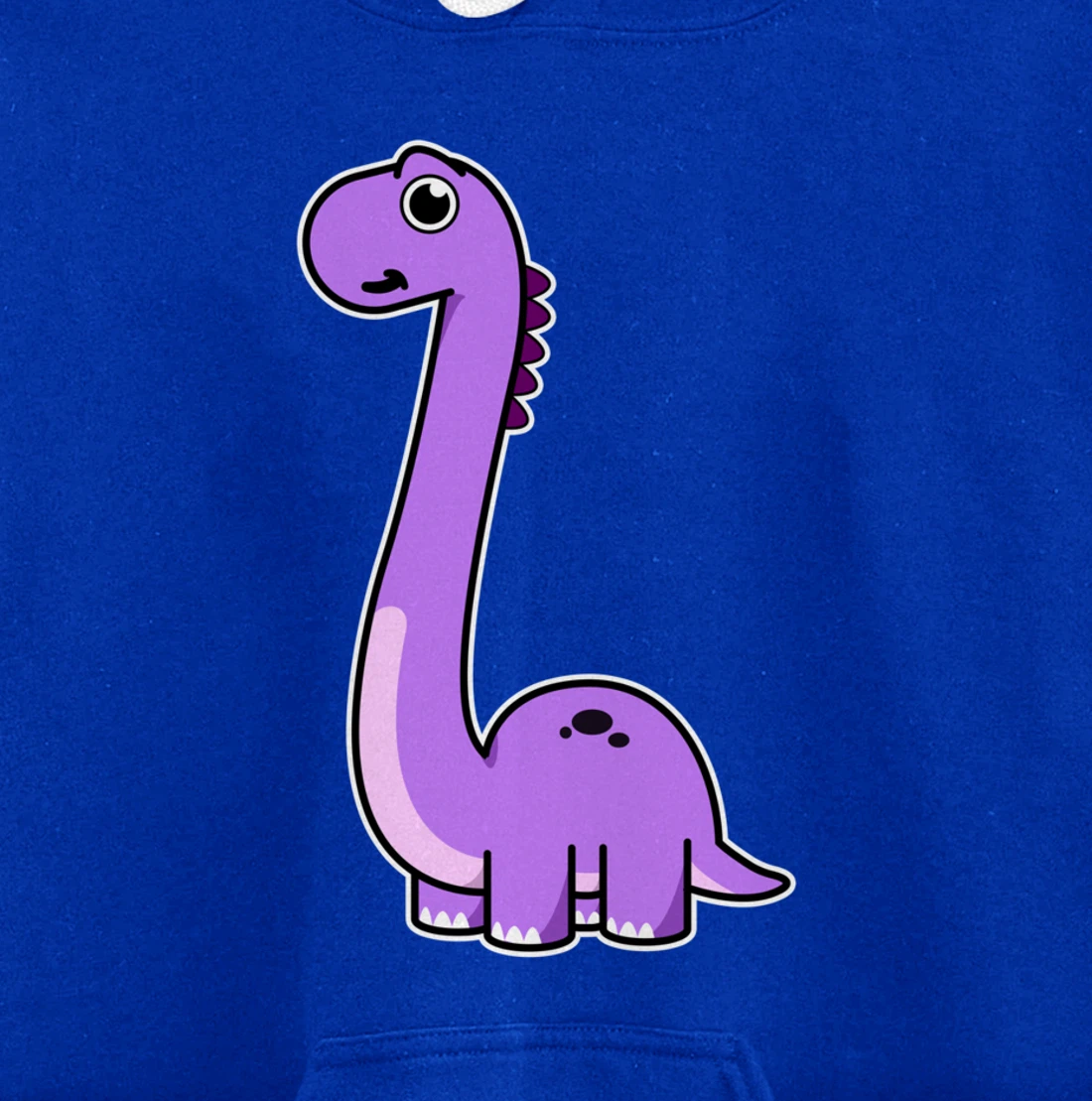 Cute Brontosaurus Dinosaur Tee - Purple Dino Pullover Hoodie