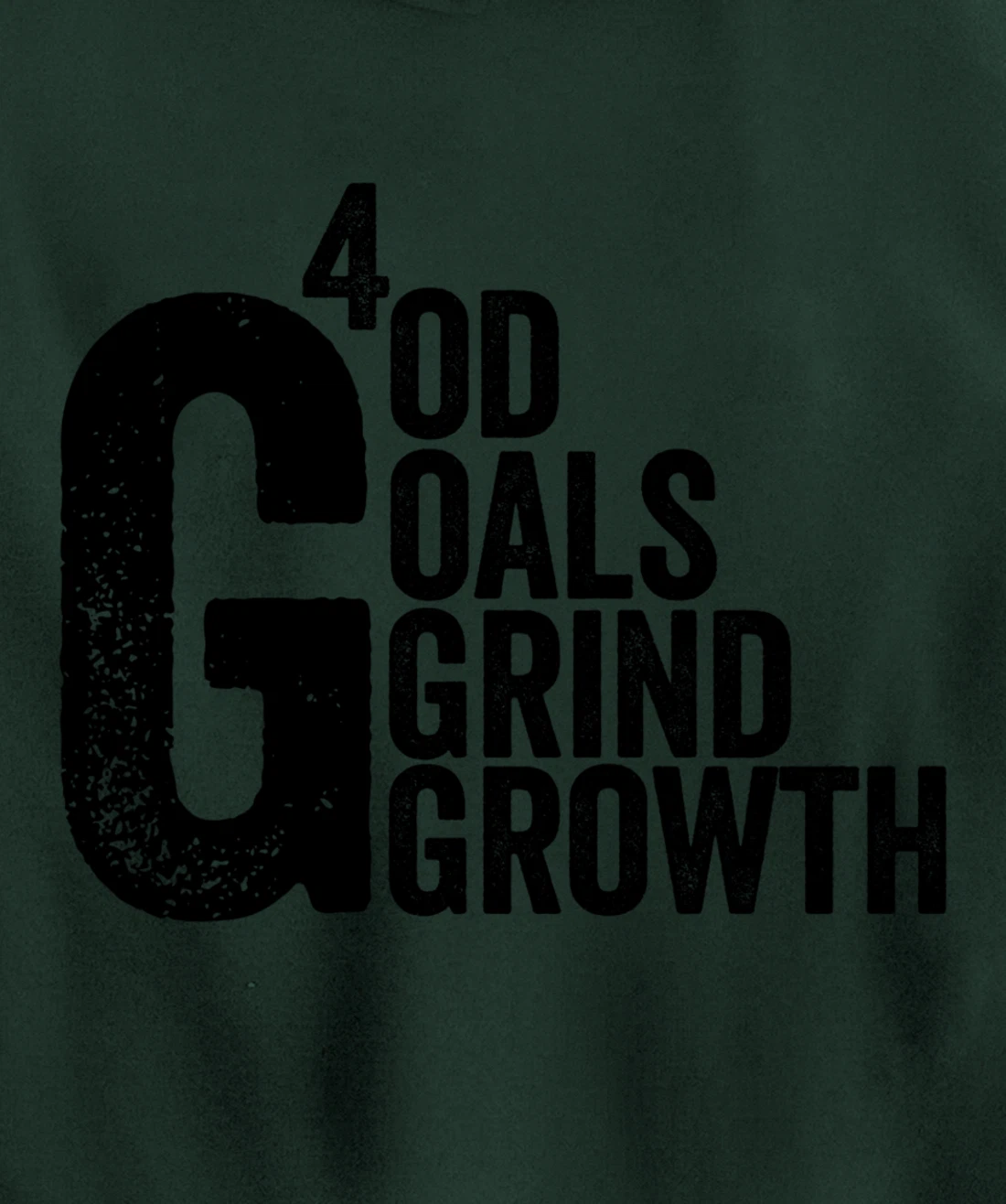 God Goals Grind Growth Pullover Hoodie