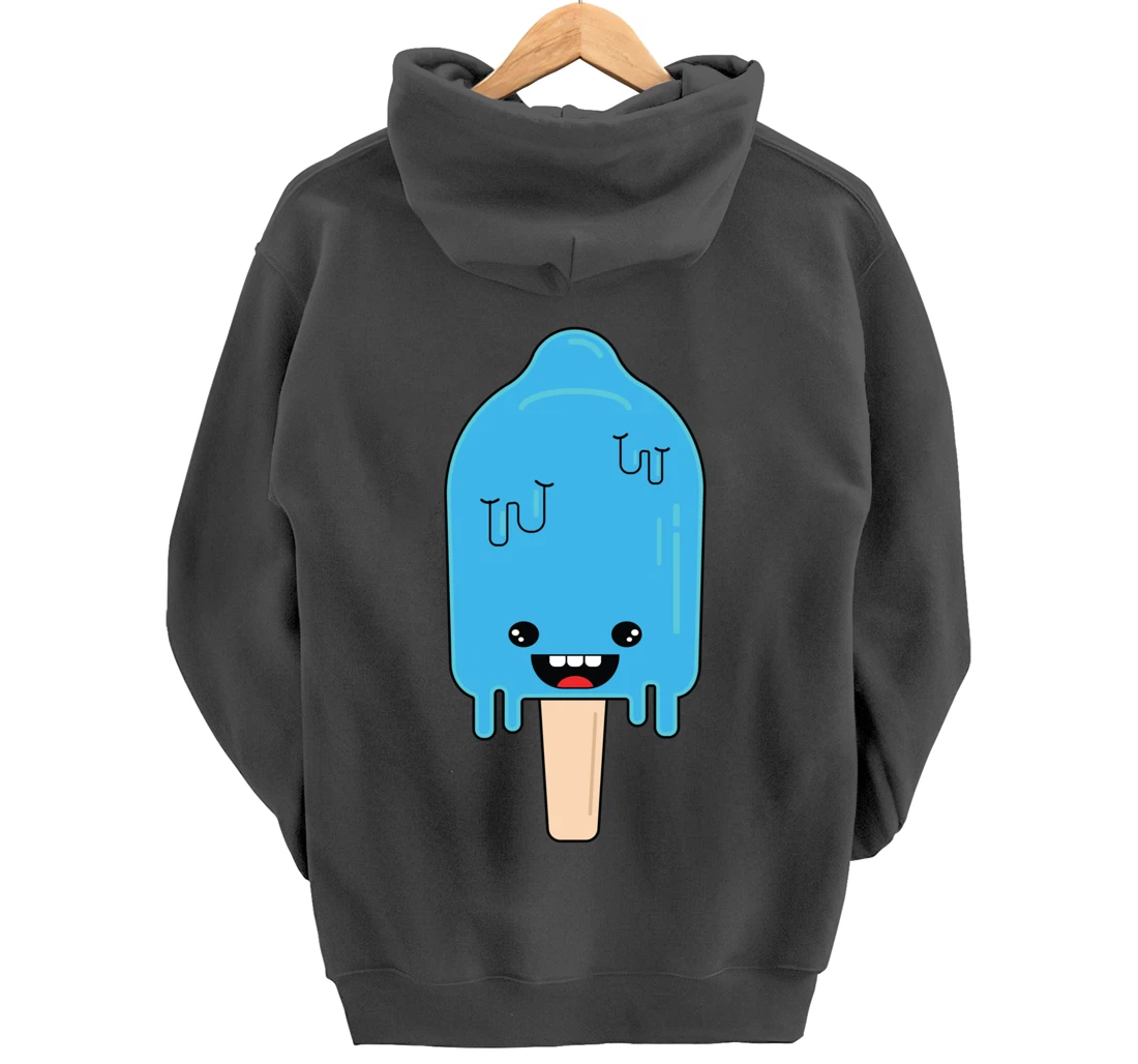 Cartoon Ice Cream frozen pop - Winter Chill Anime Pullover Hoodie