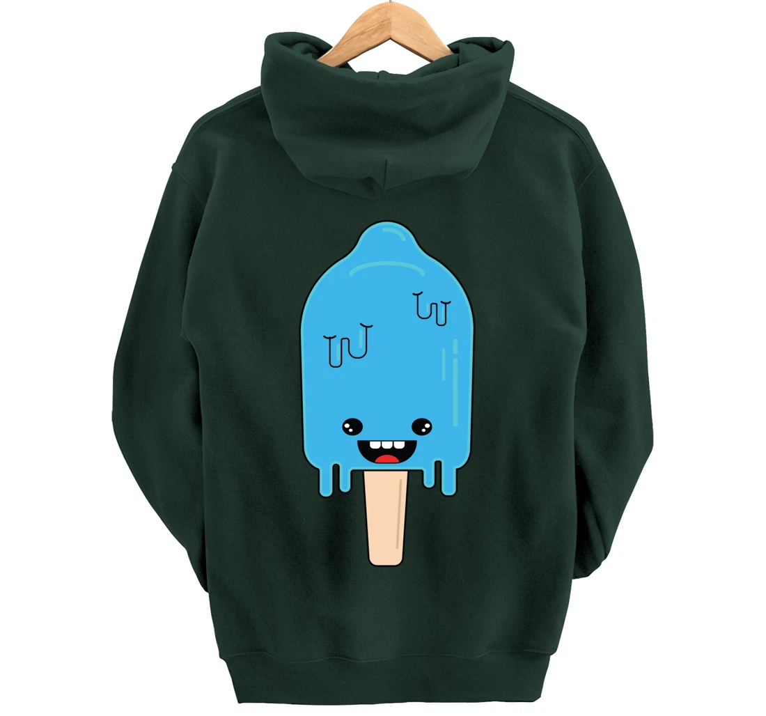 Cartoon Ice Cream frozen pop - Winter Chill Anime Pullover Hoodie