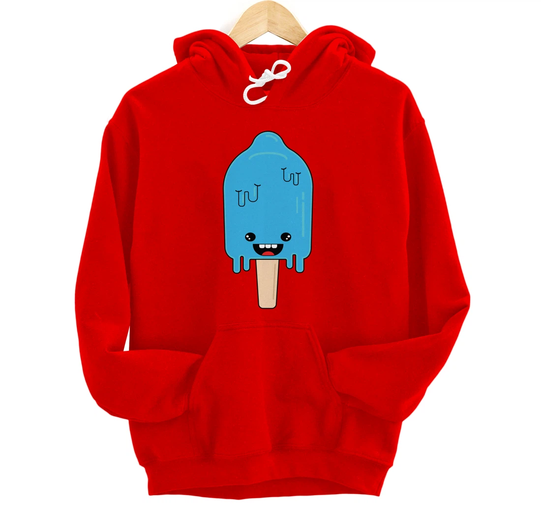 Cartoon Ice Cream frozen pop - Winter Chill Anime Pullover Hoodie