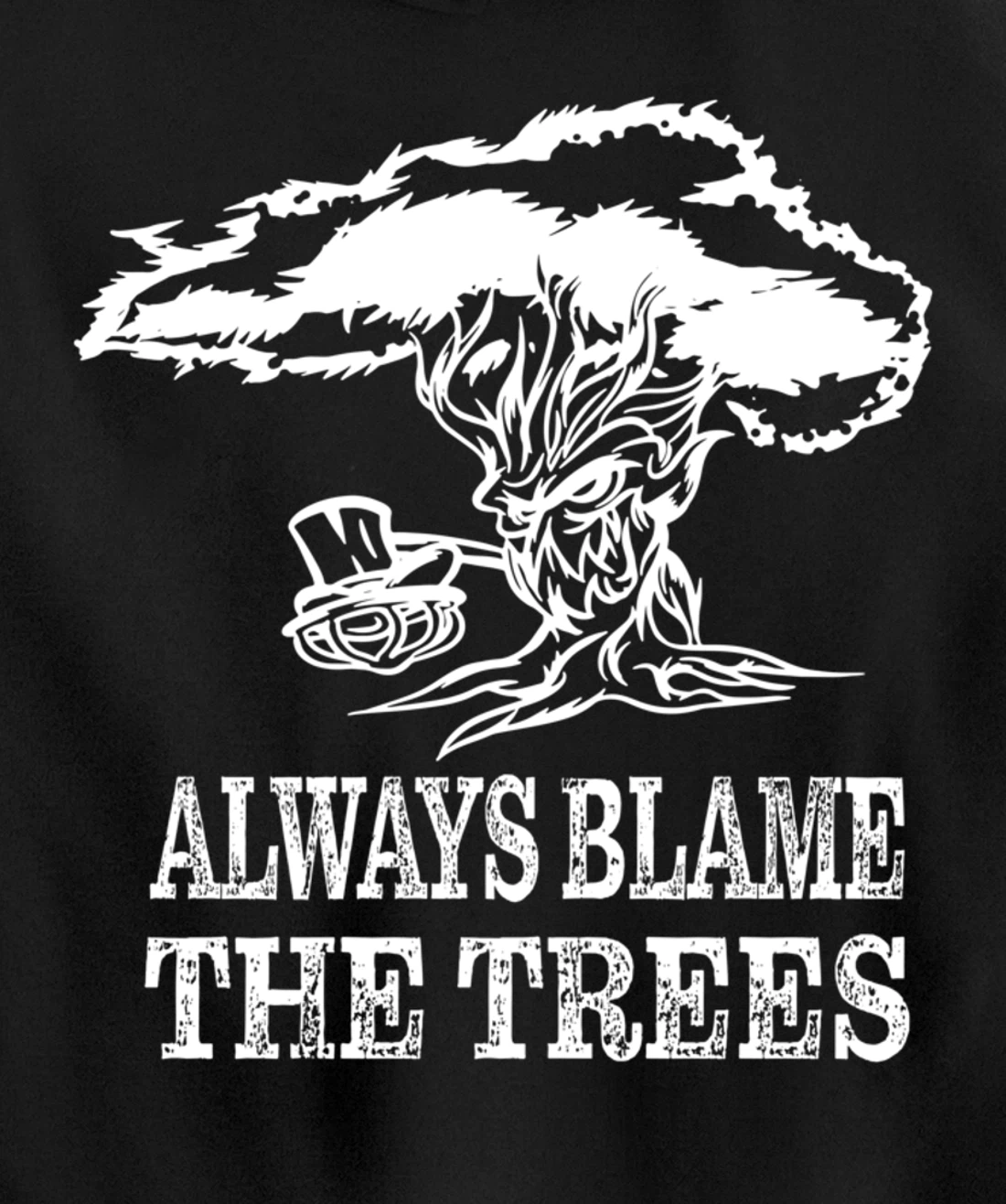 Always blame the trees - Funny disc golf gift Pullover Hoodie