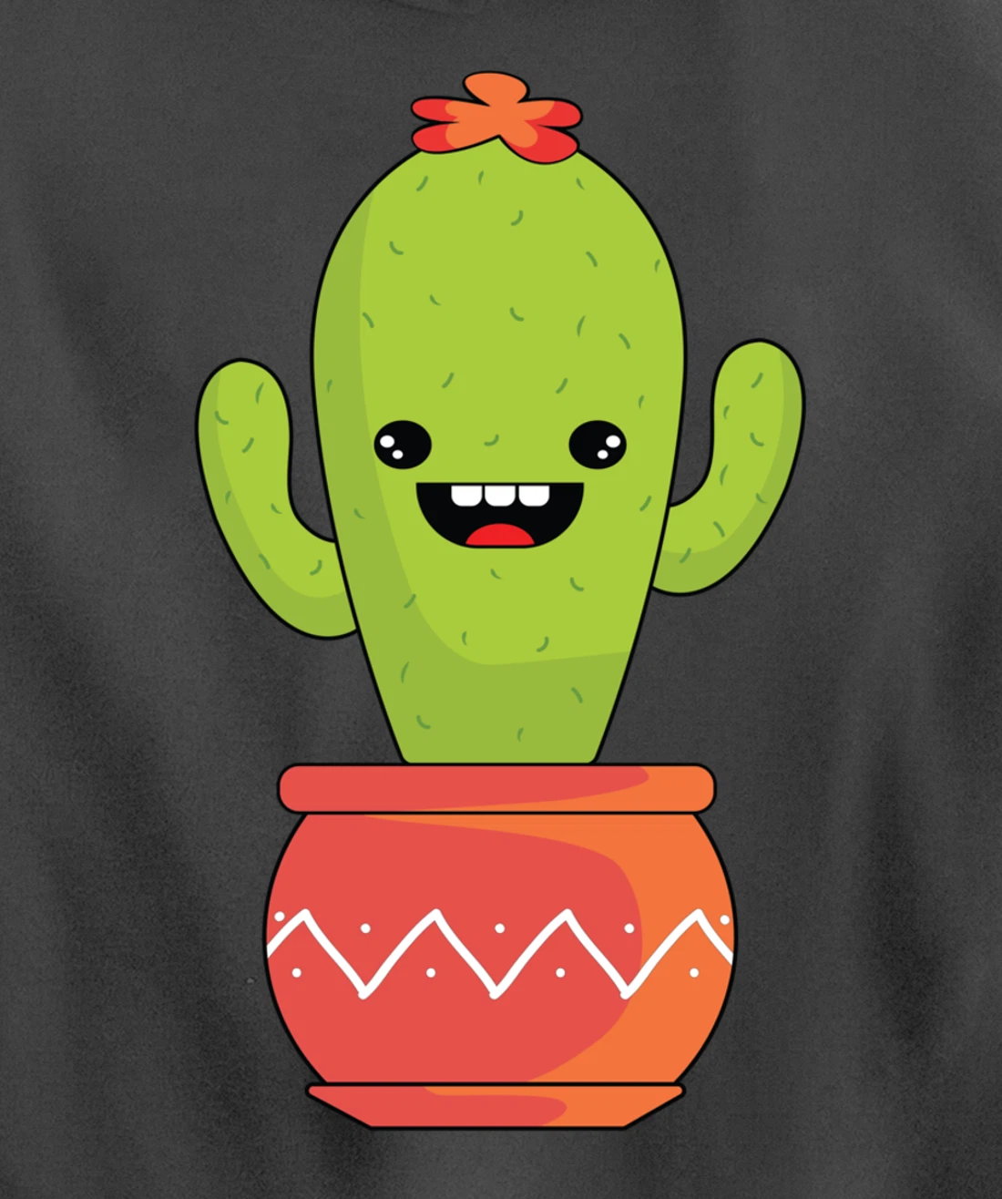 Kawaii Anime Cactus Cartoon Gift Pullover Hoodie