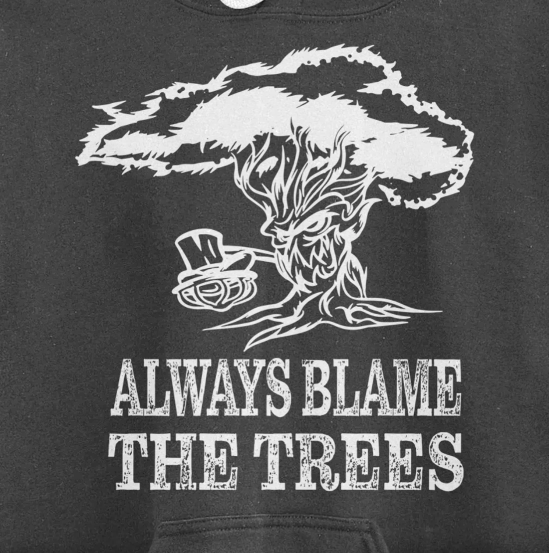 Always blame the trees - Funny disc golf gift Pullover Hoodie
