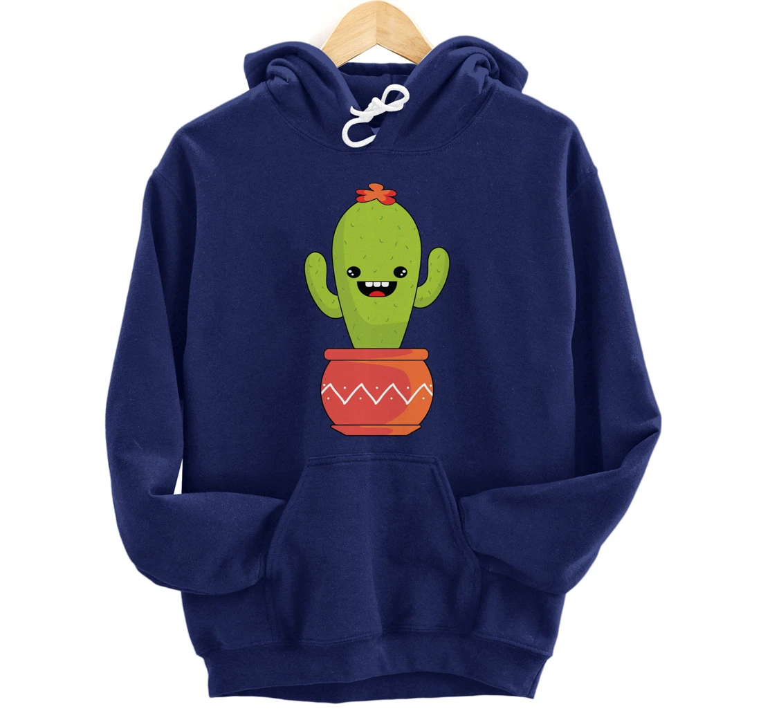 Kawaii Anime Cactus Cartoon Gift Pullover Hoodie