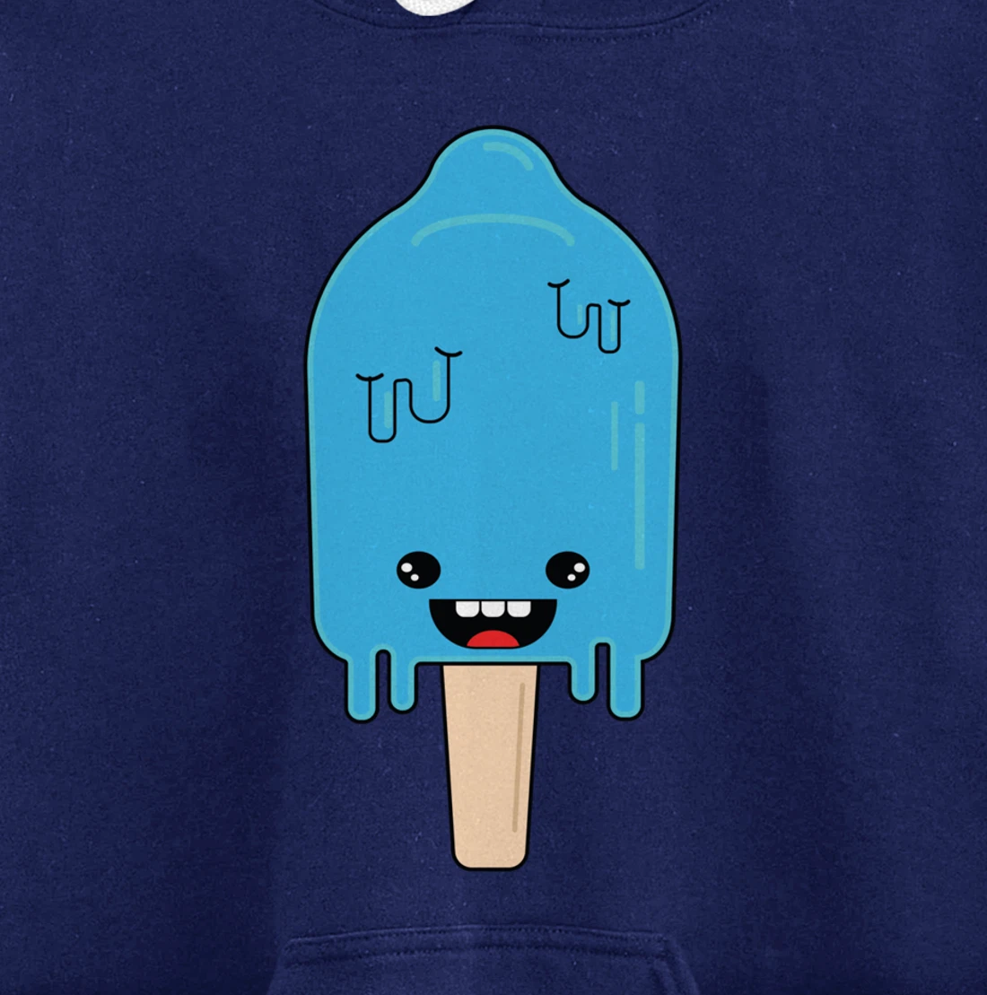 Cartoon Ice Cream frozen pop - Winter Chill Anime Pullover Hoodie