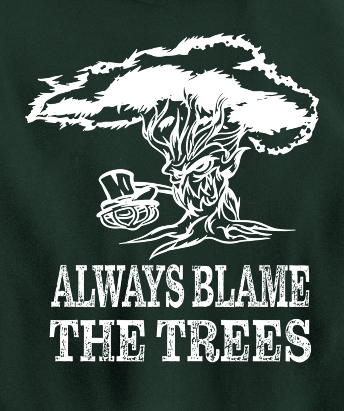 Always blame the trees - Funny disc golf gift Pullover Hoodie