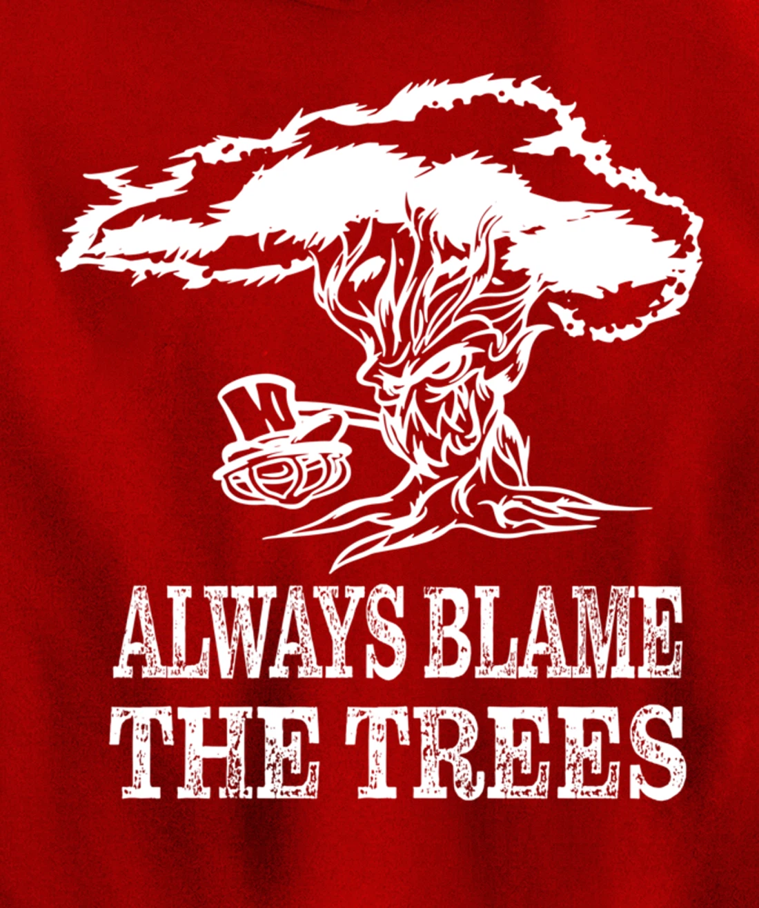 Always blame the trees - Funny disc golf gift Pullover Hoodie