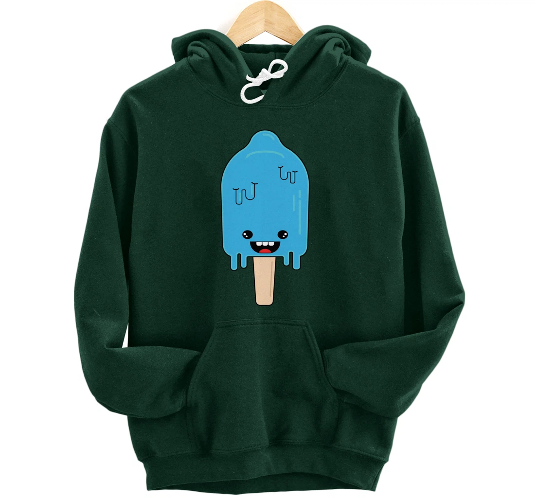 Cartoon Ice Cream frozen pop - Winter Chill Anime Pullover Hoodie