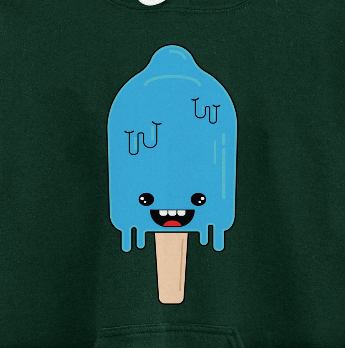 Cartoon Ice Cream frozen pop - Winter Chill Anime Pullover Hoodie