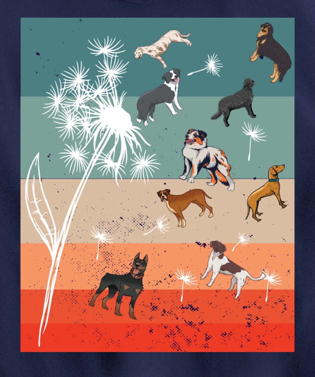 Faith Dandelion Butterflies Floral Flower Fly About Dogs Paw Pullover Hoodie