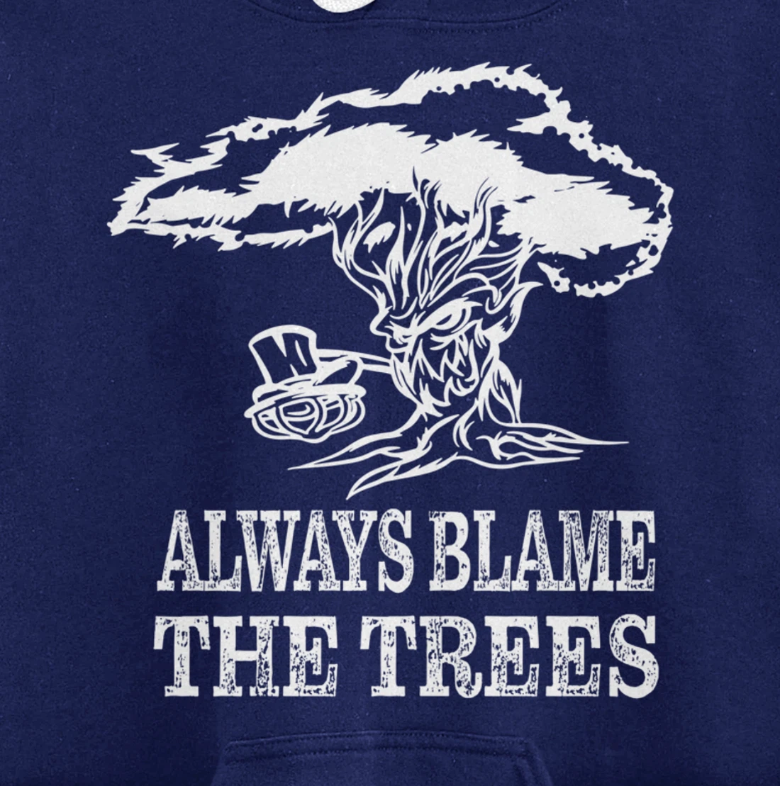 Always blame the trees - Funny disc golf gift Pullover Hoodie