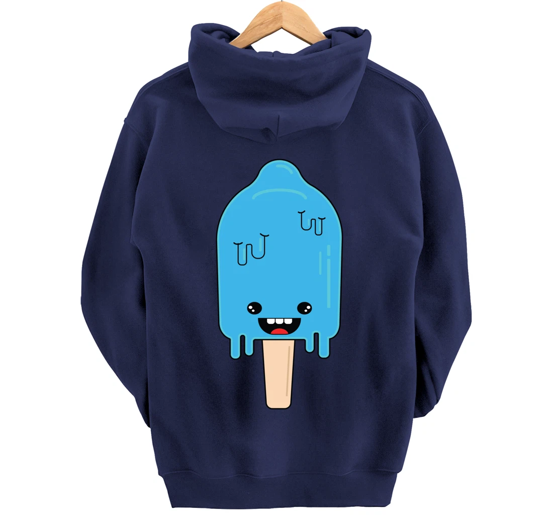 Cartoon Ice Cream frozen pop - Winter Chill Anime Pullover Hoodie