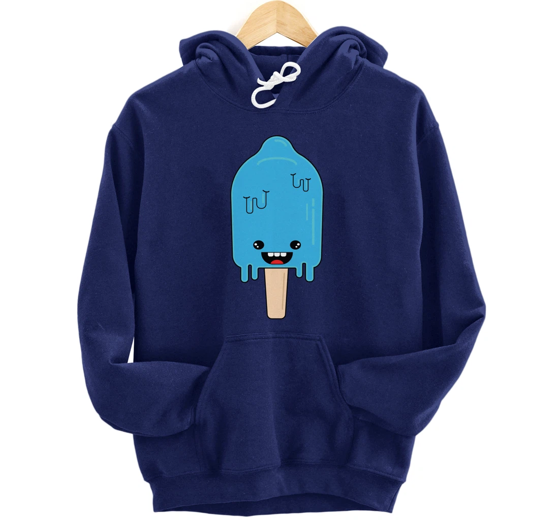 Cartoon Ice Cream frozen pop - Winter Chill Anime Pullover Hoodie