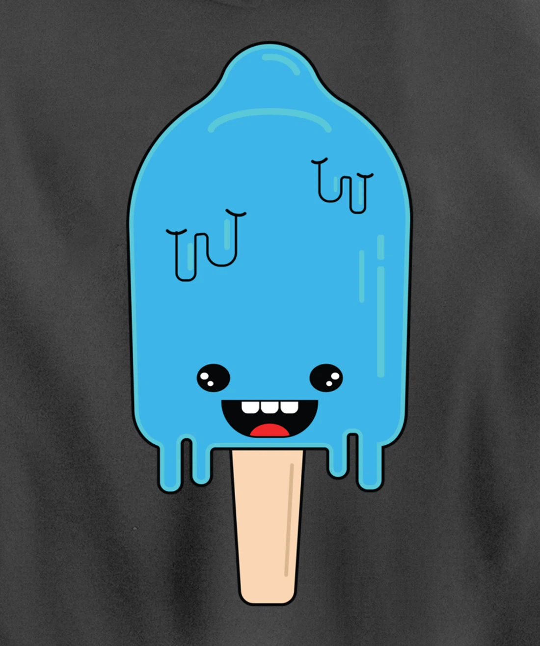 Cartoon Ice Cream frozen pop - Winter Chill Anime Pullover Hoodie