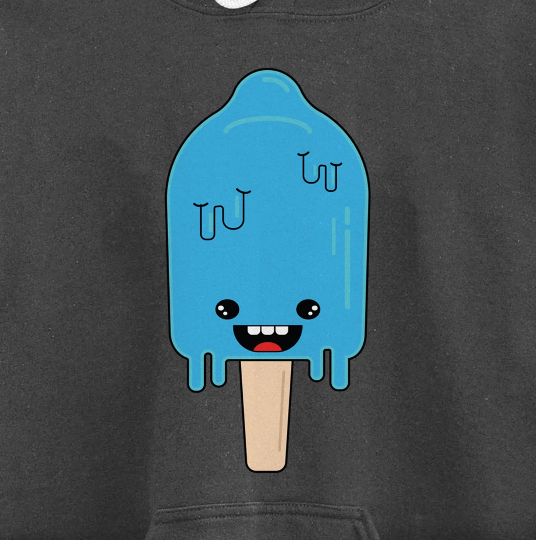 Cartoon Ice Cream frozen pop - Winter Chill Anime Pullover Hoodie