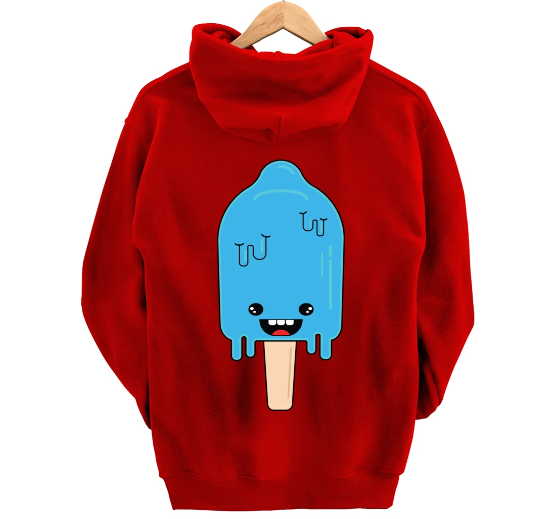 Cartoon Ice Cream frozen pop - Winter Chill Anime Pullover Hoodie
