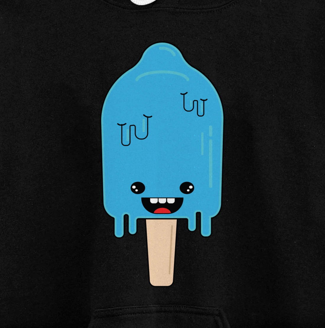 Cartoon Ice Cream frozen pop - Winter Chill Anime Pullover Hoodie