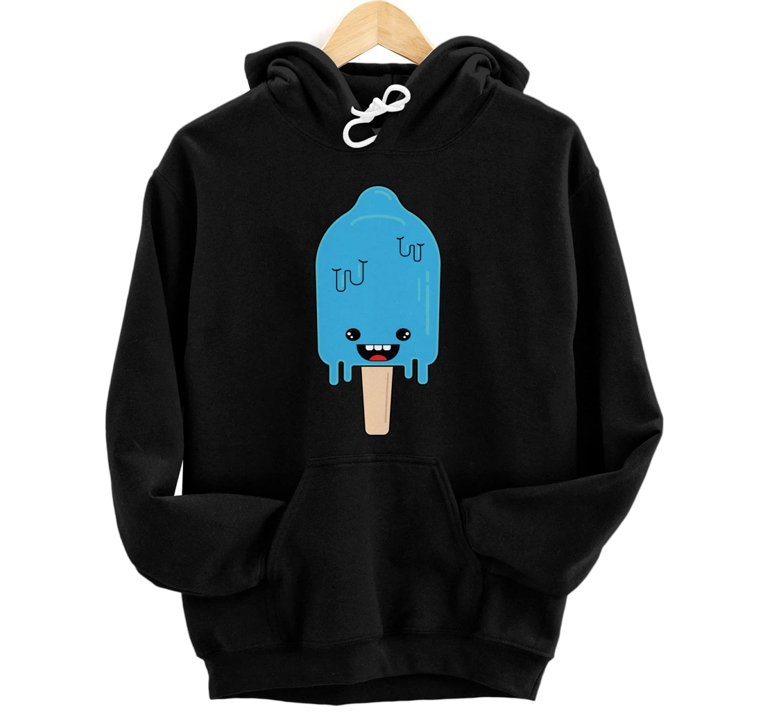 Cartoon Ice Cream frozen pop - Winter Chill Anime Pullover Hoodie