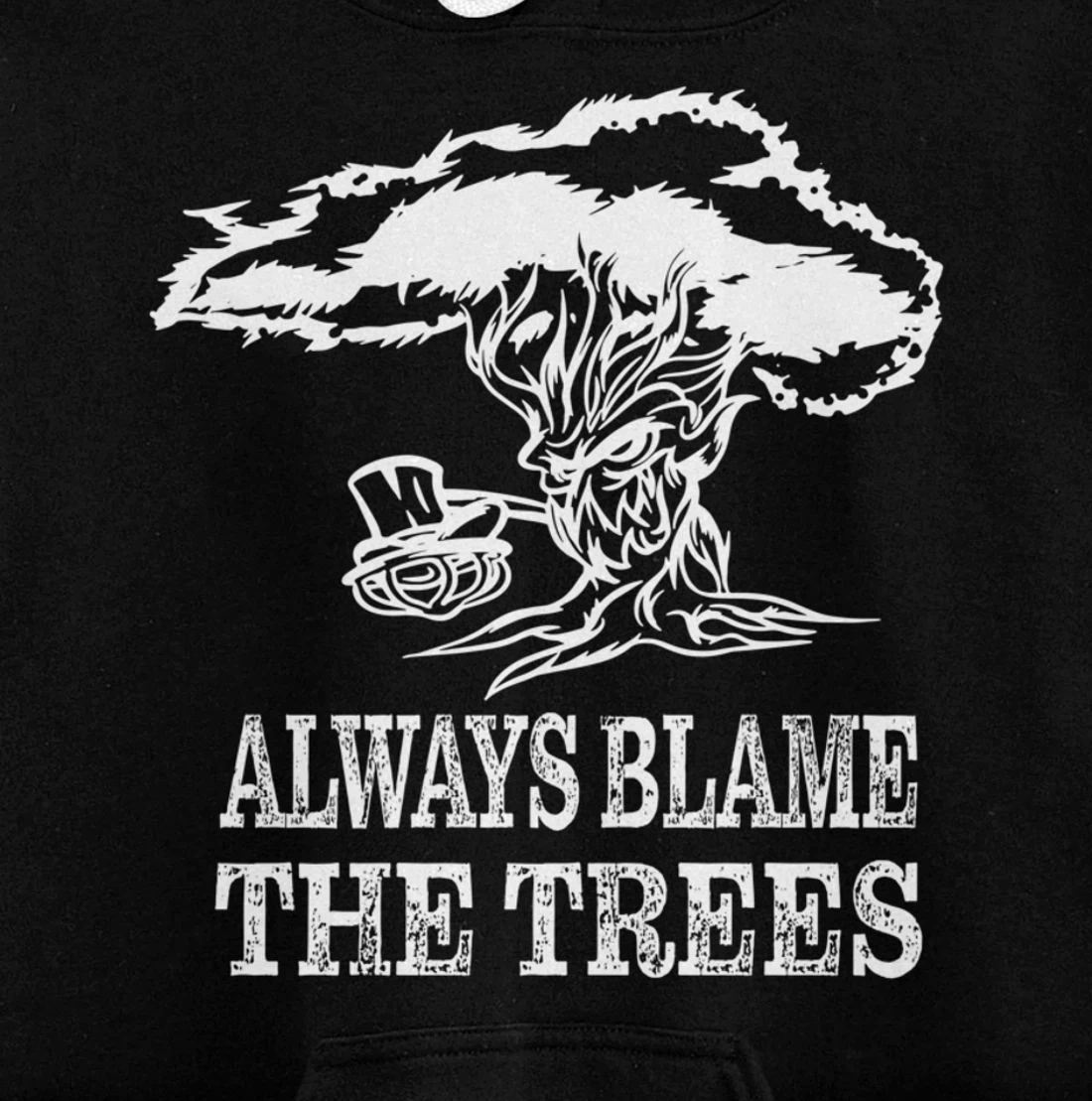 Always blame the trees - Funny disc golf gift Pullover Hoodie