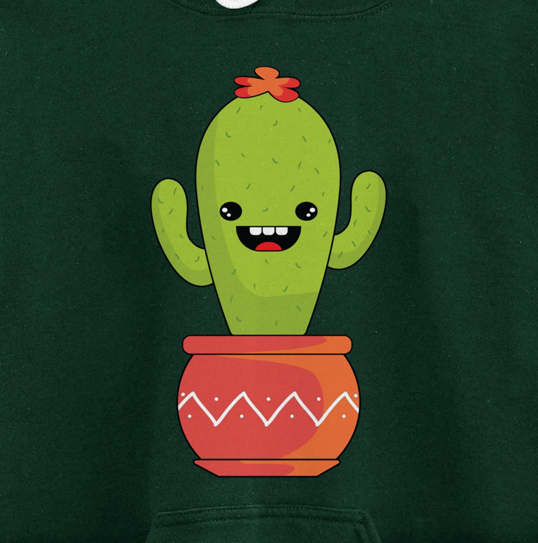 Kawaii Anime Cactus Cartoon Gift Pullover Hoodie