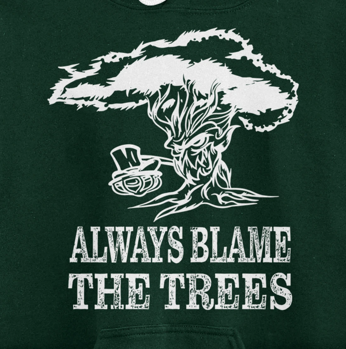 Always blame the trees - Funny disc golf gift Pullover Hoodie
