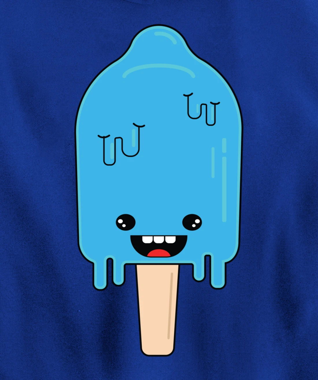 Cartoon Ice Cream frozen pop - Winter Chill Anime Pullover Hoodie