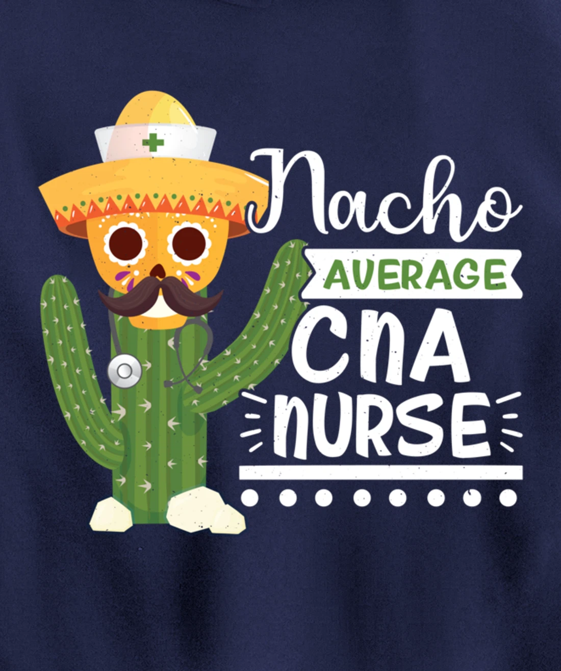 Funny Nursing Lover Nacho Graphic Women and Men CNA Nurse Pullover Hoodie
