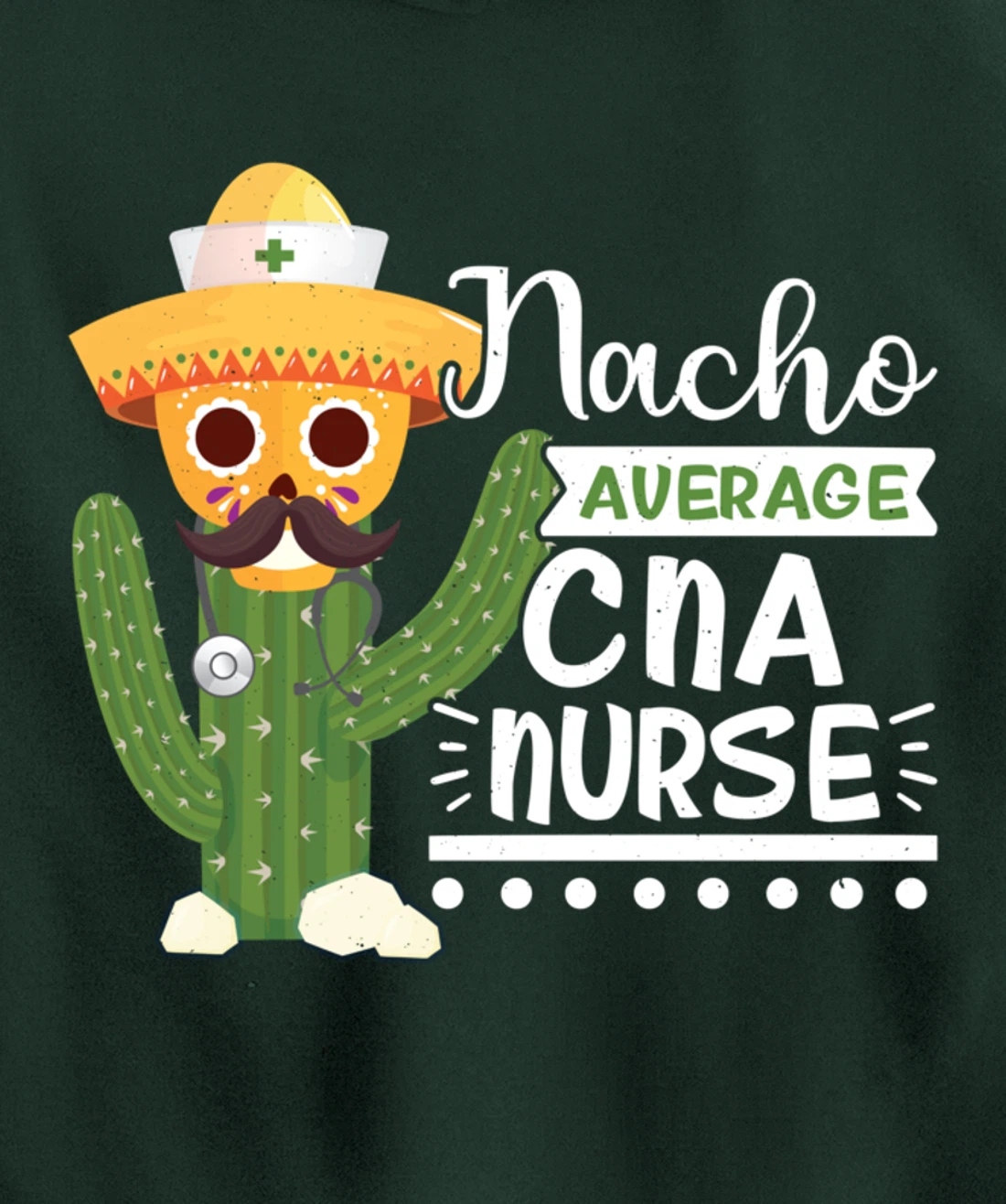 Funny Nursing Lover Nacho Graphic Women and Men CNA Nurse Pullover Hoodie