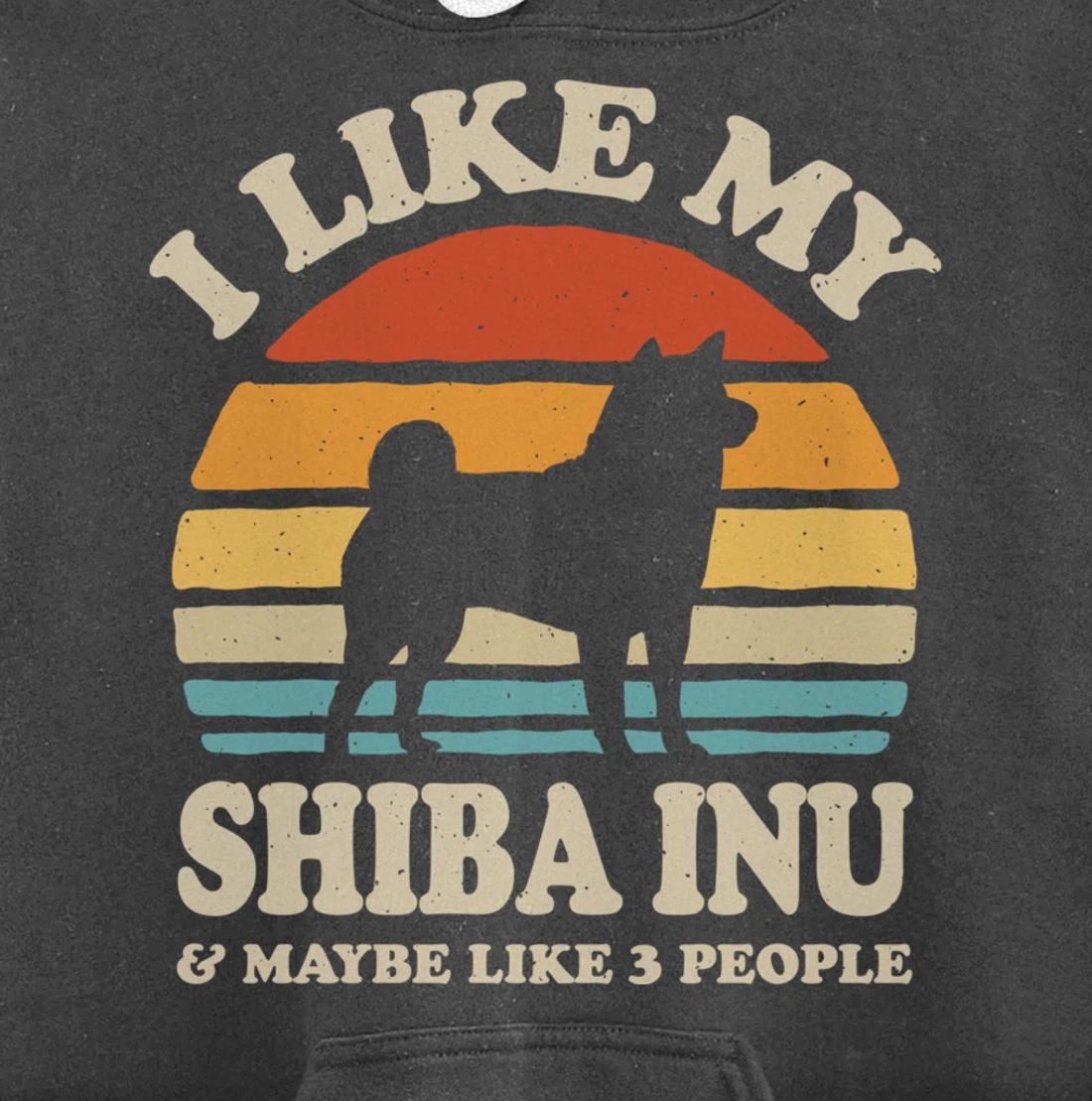 I Like My Shiba Inu And Maybe Like 3 People Dog Lover Retro Pullover Hoodie