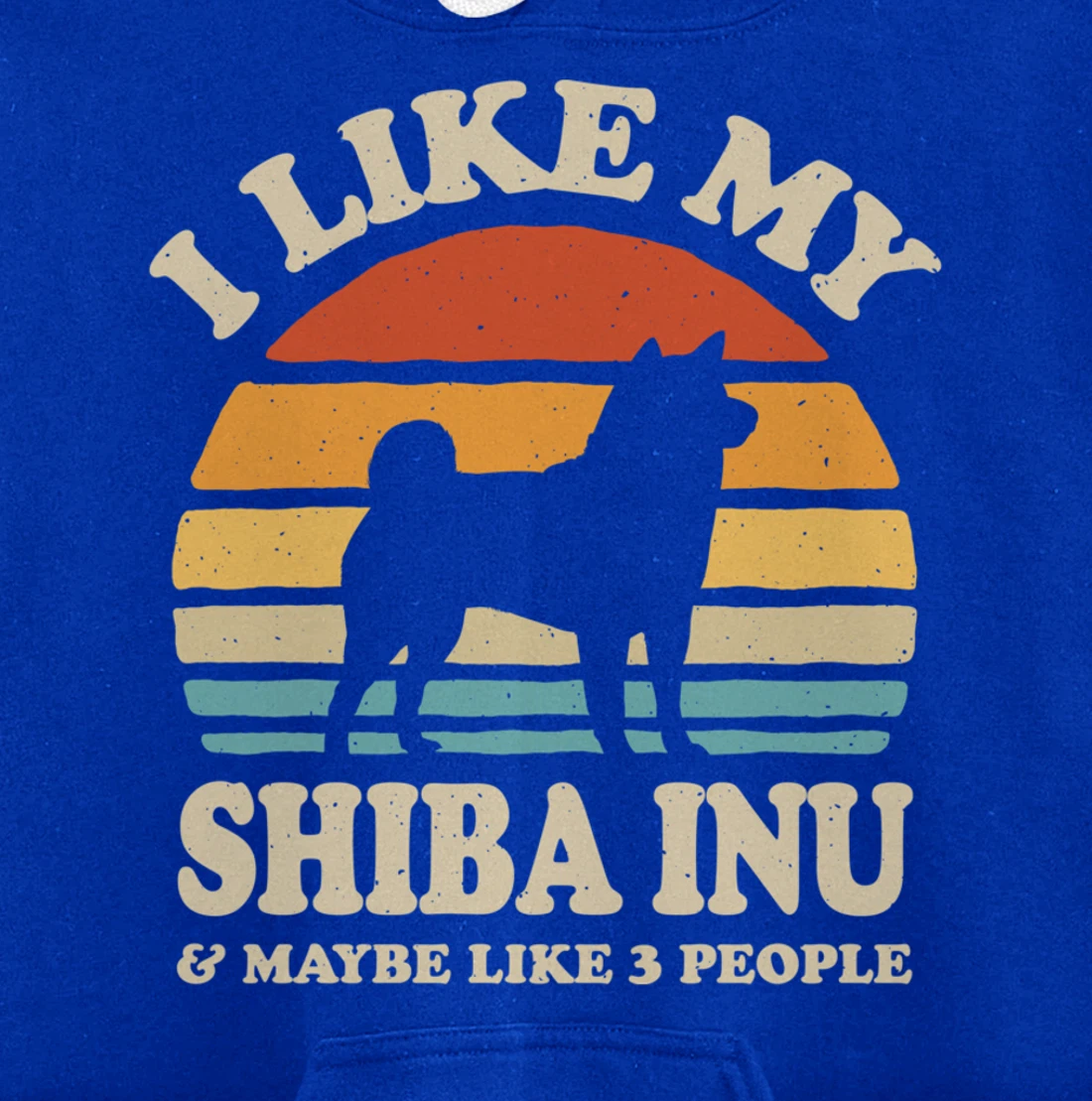 I Like My Shiba Inu And Maybe Like 3 People Dog Lover Retro Pullover Hoodie