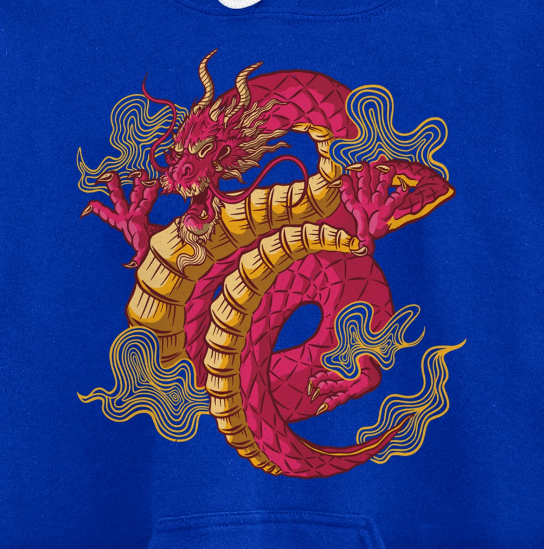 Cool Japanese Dragon Pullover Hoodie
