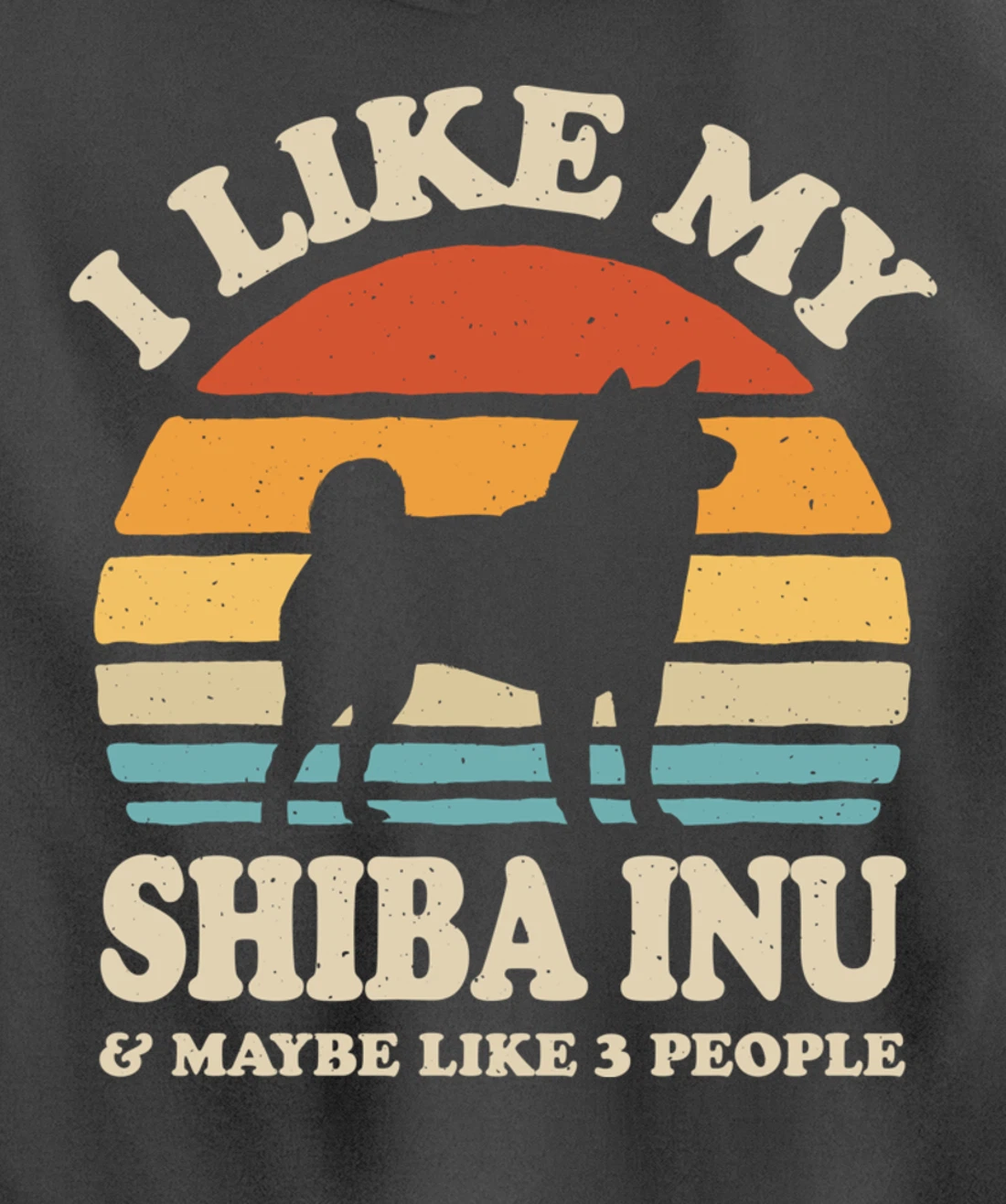 I Like My Shiba Inu And Maybe Like 3 People Dog Lover Retro Pullover Hoodie