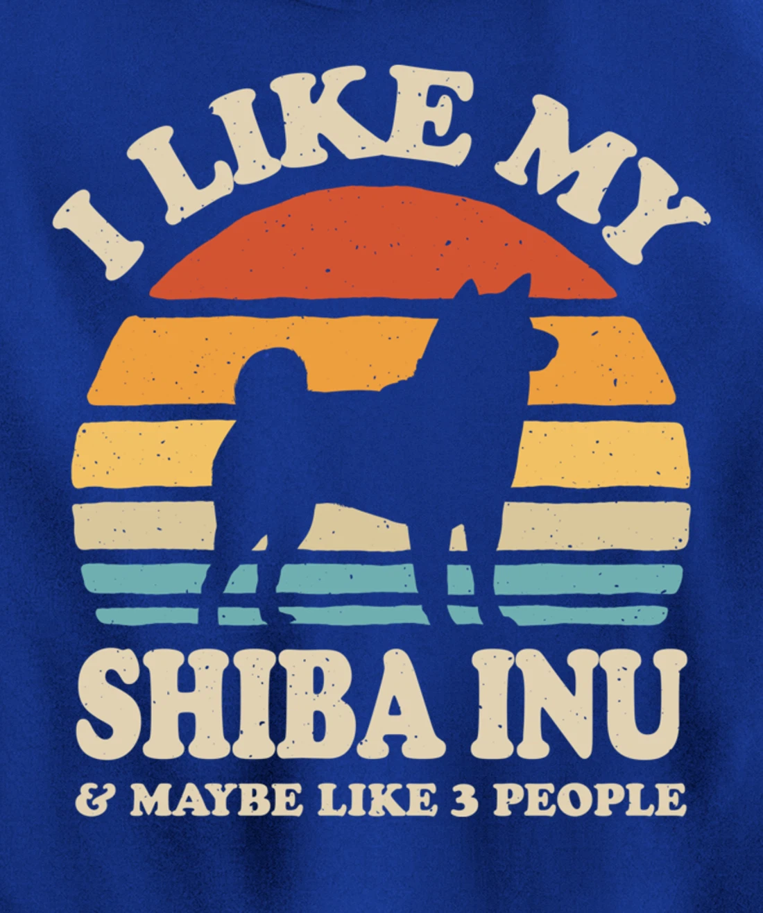 I Like My Shiba Inu And Maybe Like 3 People Dog Lover Retro Pullover Hoodie