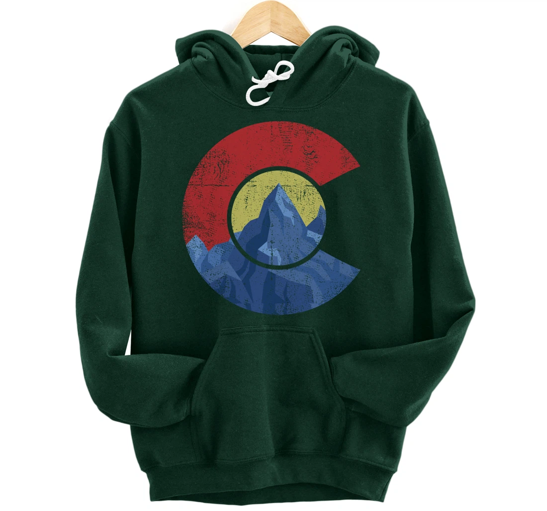 Colorado Flag Mountain State USA America Patriot Home Denver Pullover Hoodie