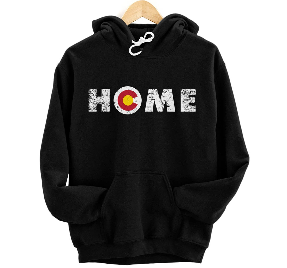 Colorado Home - Flag Mountain State USA America Patriot Pullover Hoodie