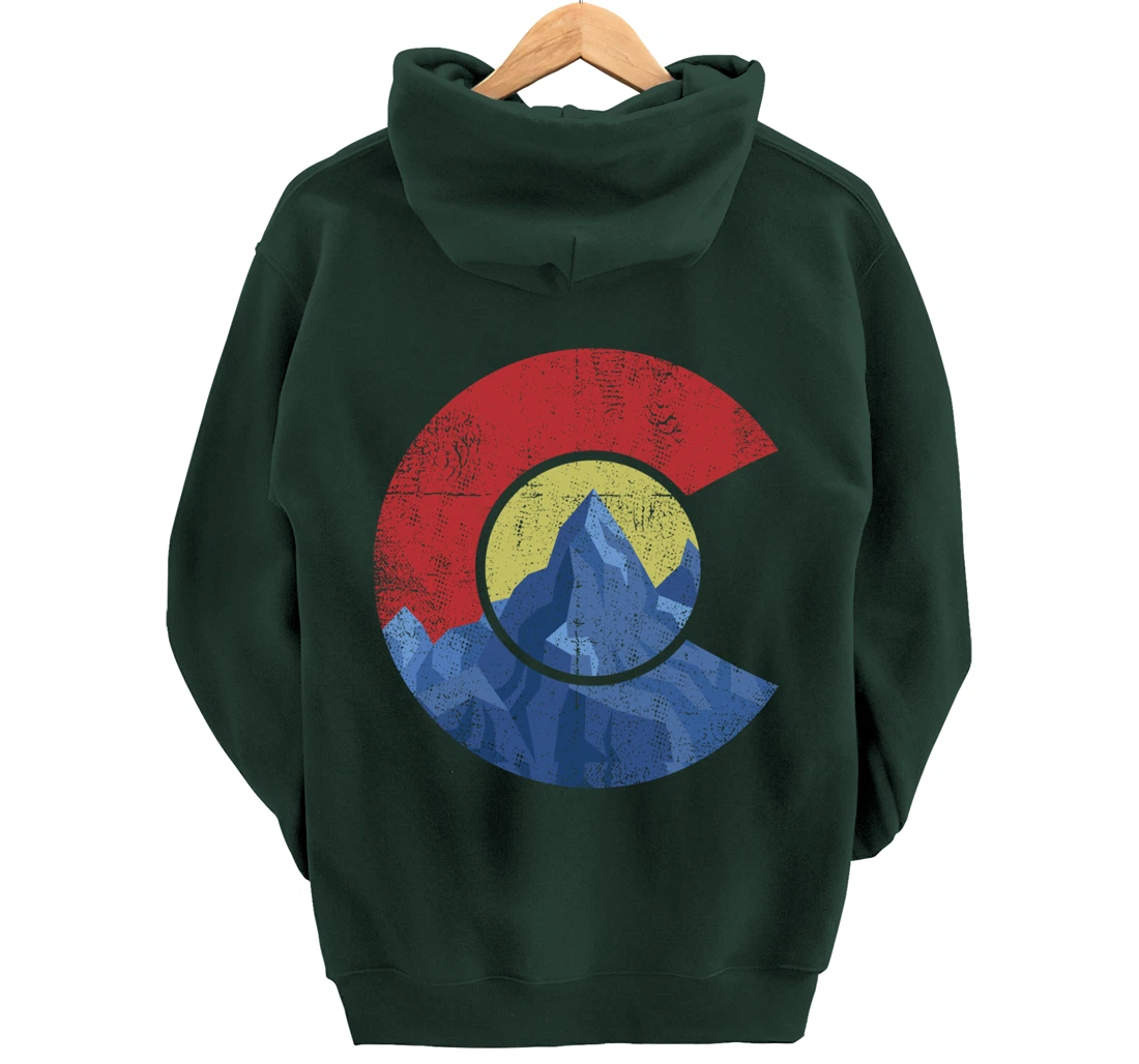 Colorado Flag Mountain State USA America Patriot Home Denver Pullover Hoodie