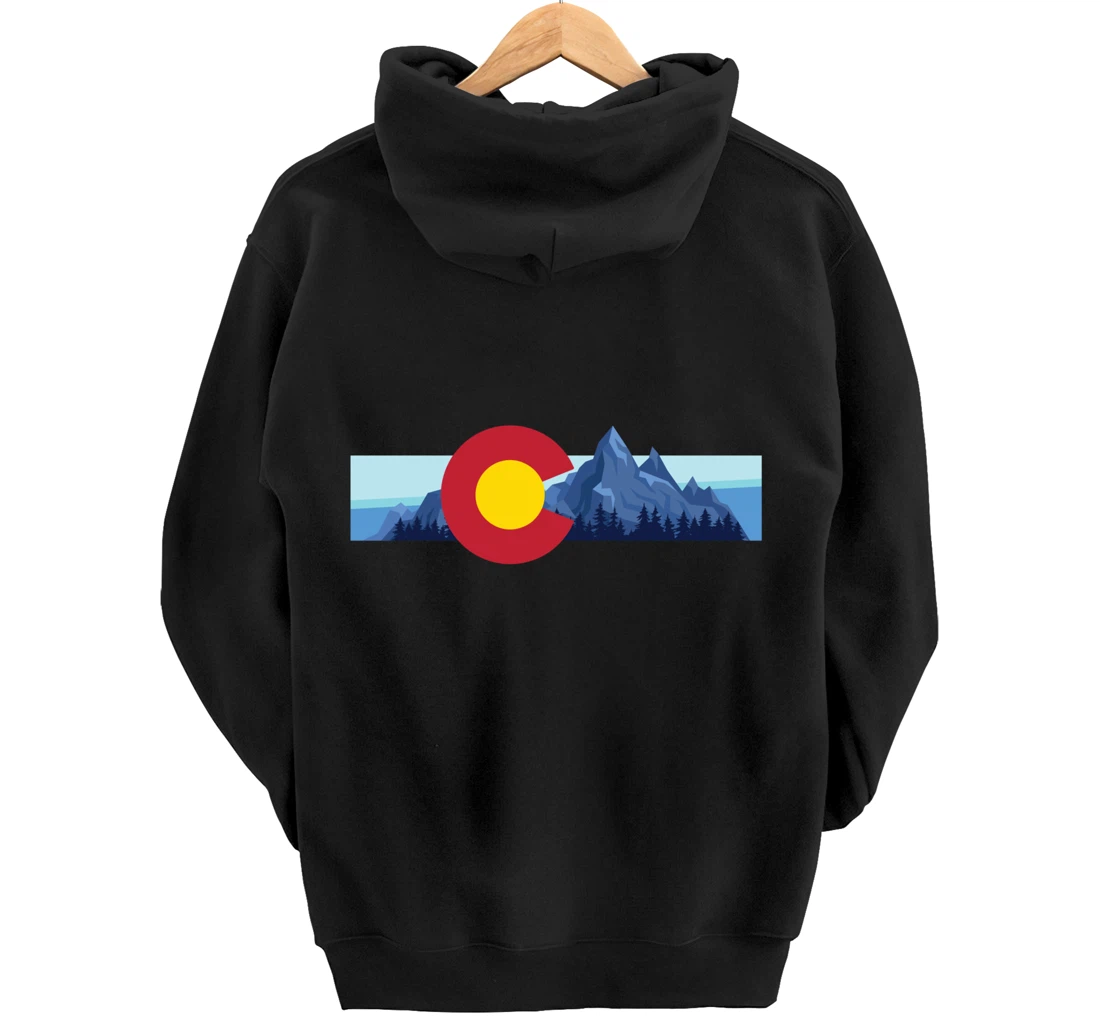 Colorado Flag Mountain State USA America Patriot Home Denver Pullover Hoodie