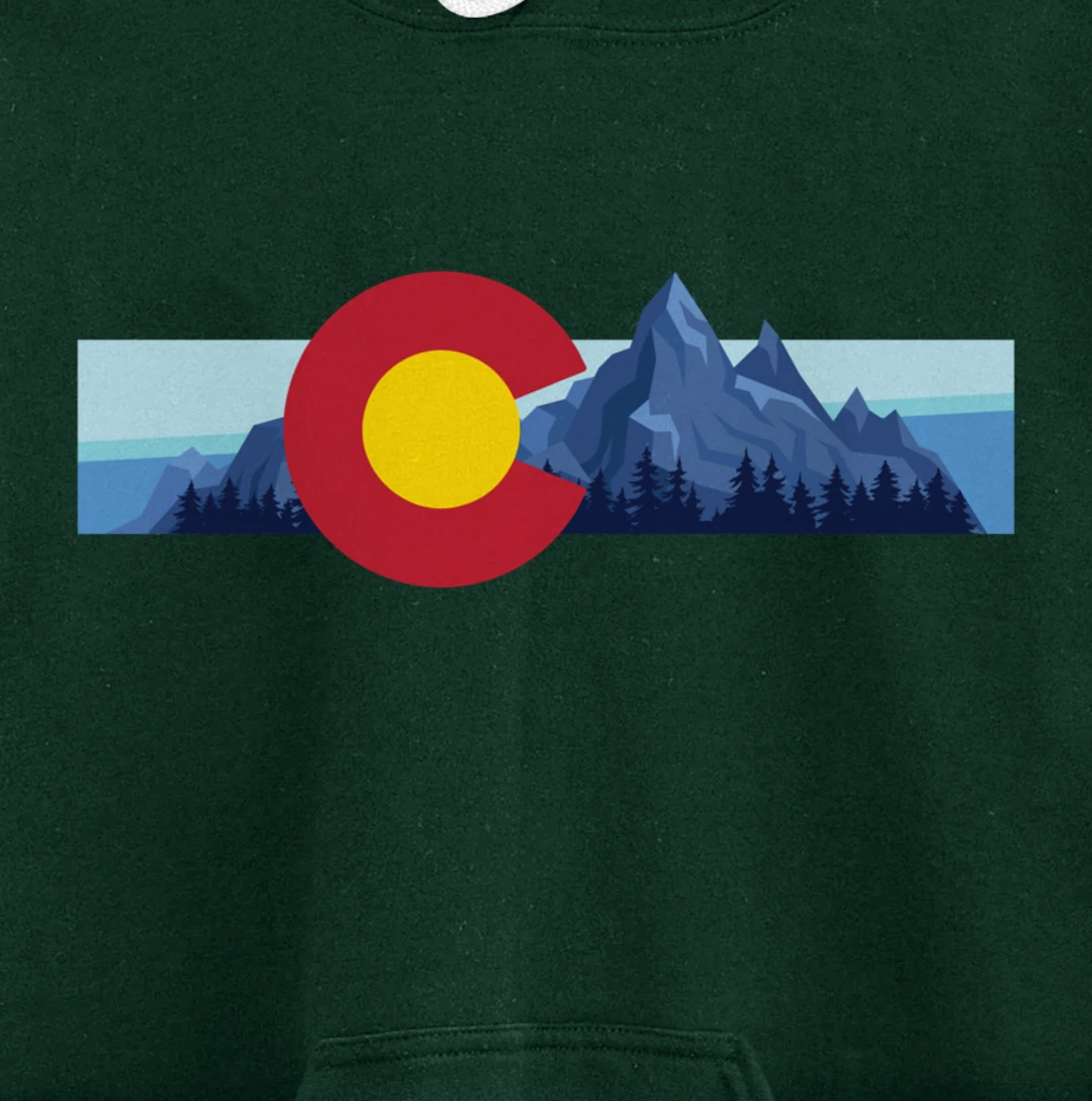 Colorado Flag Mountain State USA America Patriot Home Denver Pullover Hoodie