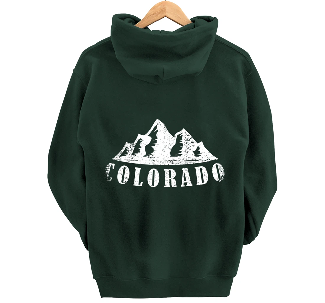 Colorado Mountains - USA America Mountain State Patriot Home Pullover Hoodie