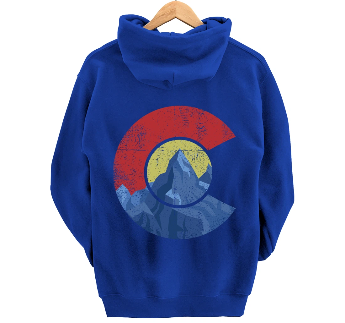 Colorado Flag Mountain State USA America Patriot Home Denver Pullover Hoodie
