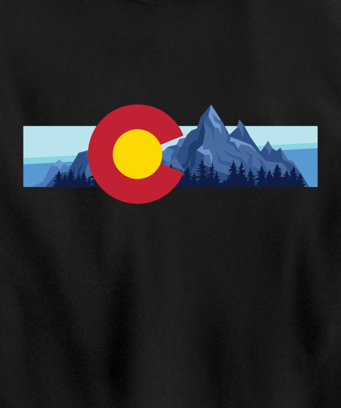 Colorado Flag Mountain State USA America Patriot Home Denver Pullover Hoodie