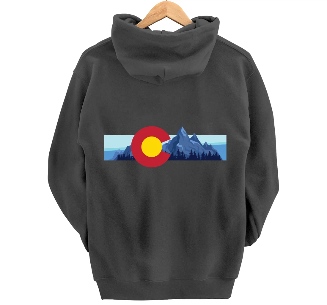 Colorado Flag Mountain State USA America Patriot Home Denver Pullover Hoodie